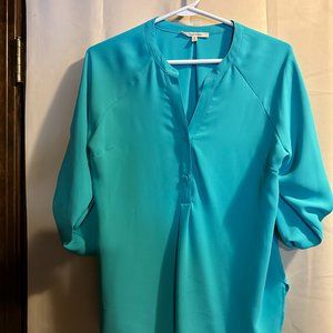 HAWTHORNE Loose Top - Aqua - Size Small
